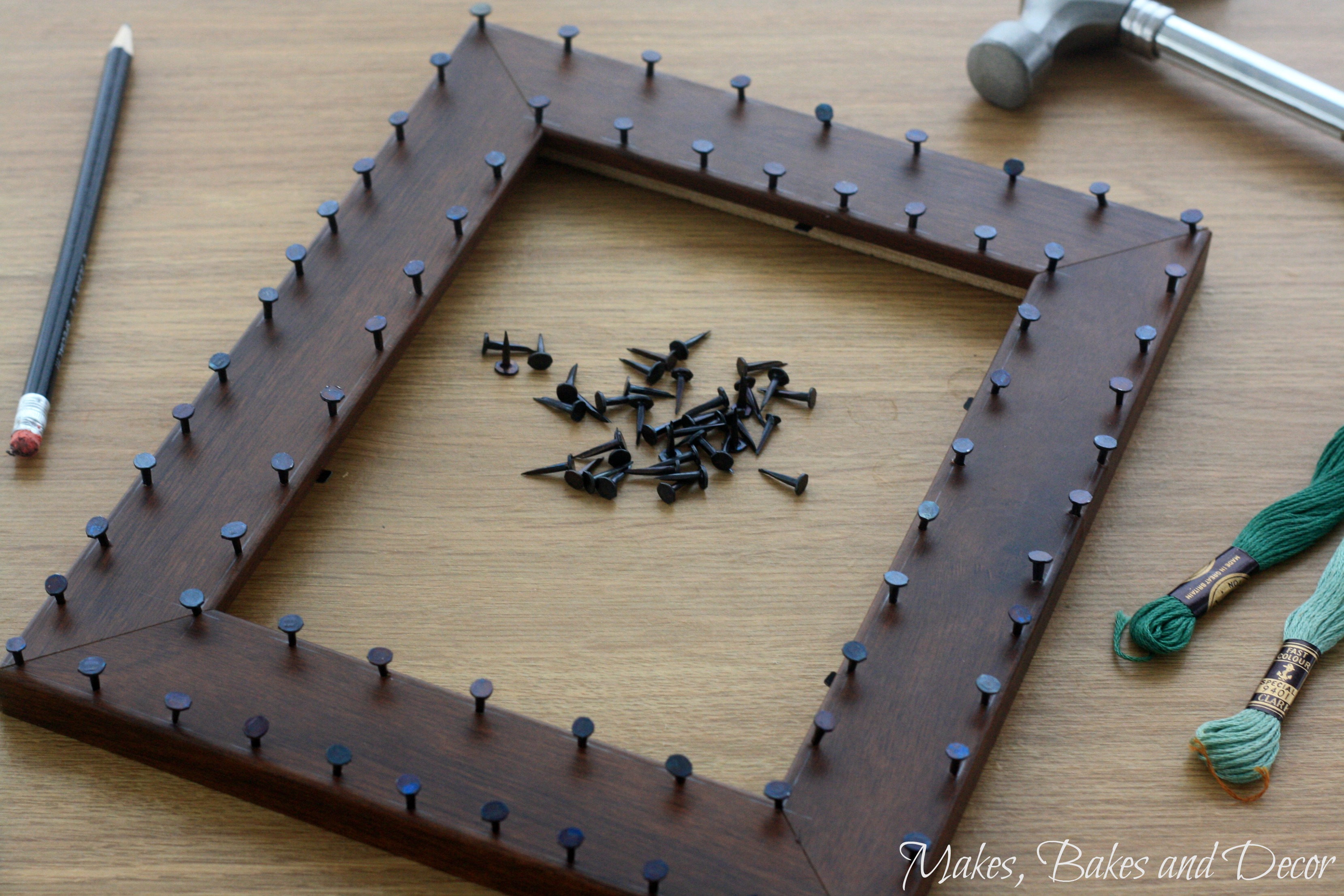 String Art Frame Tutorial Makes, Bakes and Decor