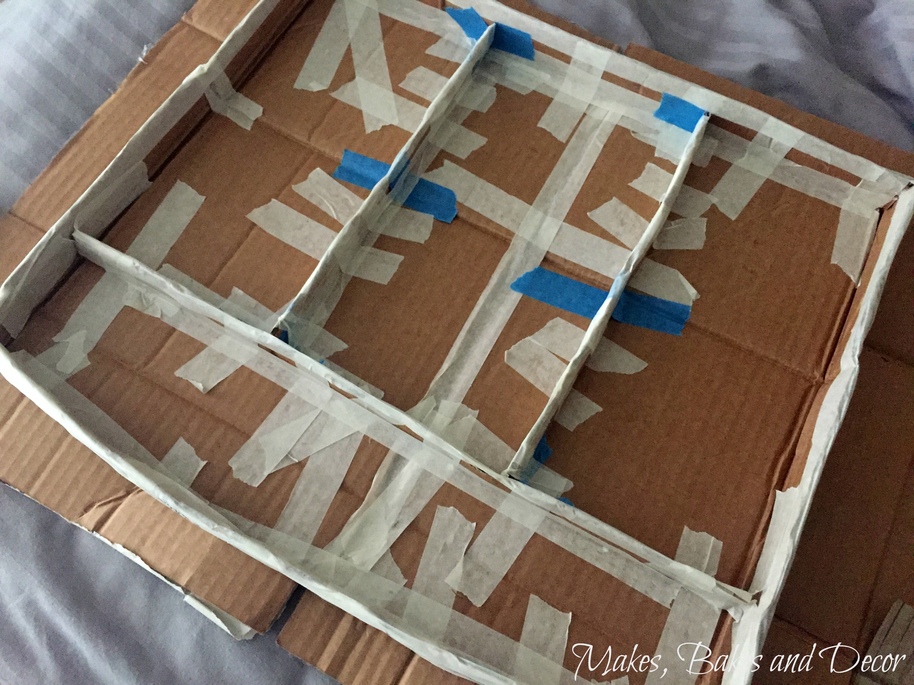 How to Make a Cardboard Paper Organizer - The Boondocks Blog