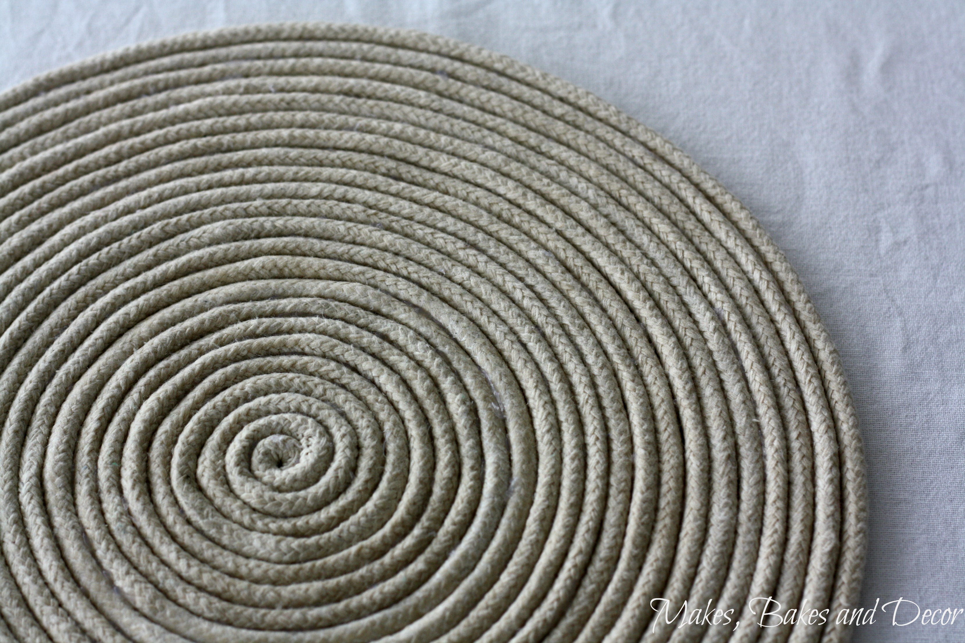 coiled rope placemat