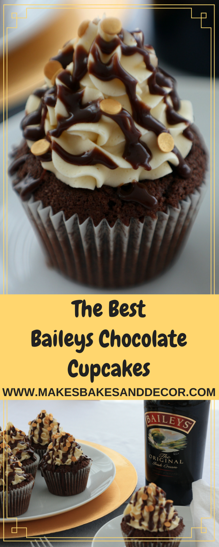 Baileys chocolate cupcakes - Makes, Bakes and Decor