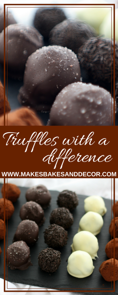 Chocolate truffles with a difference