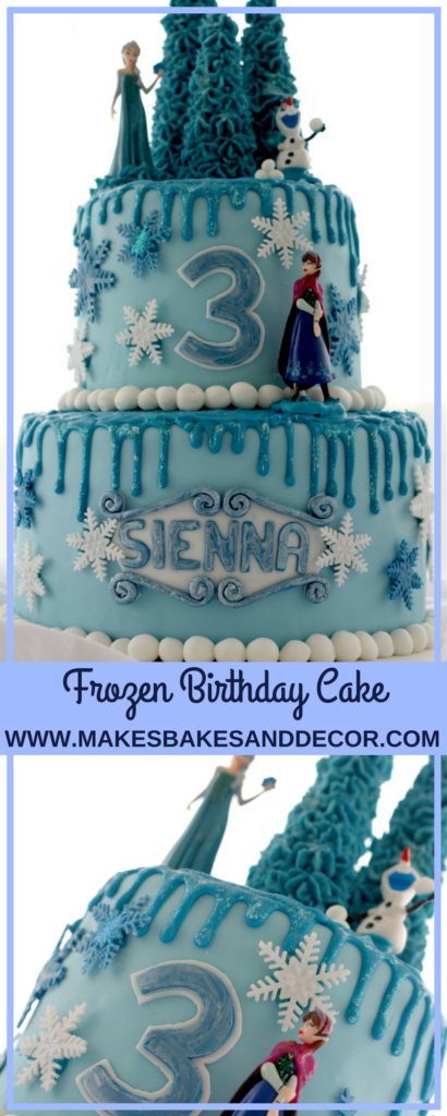 frozen birthday cake