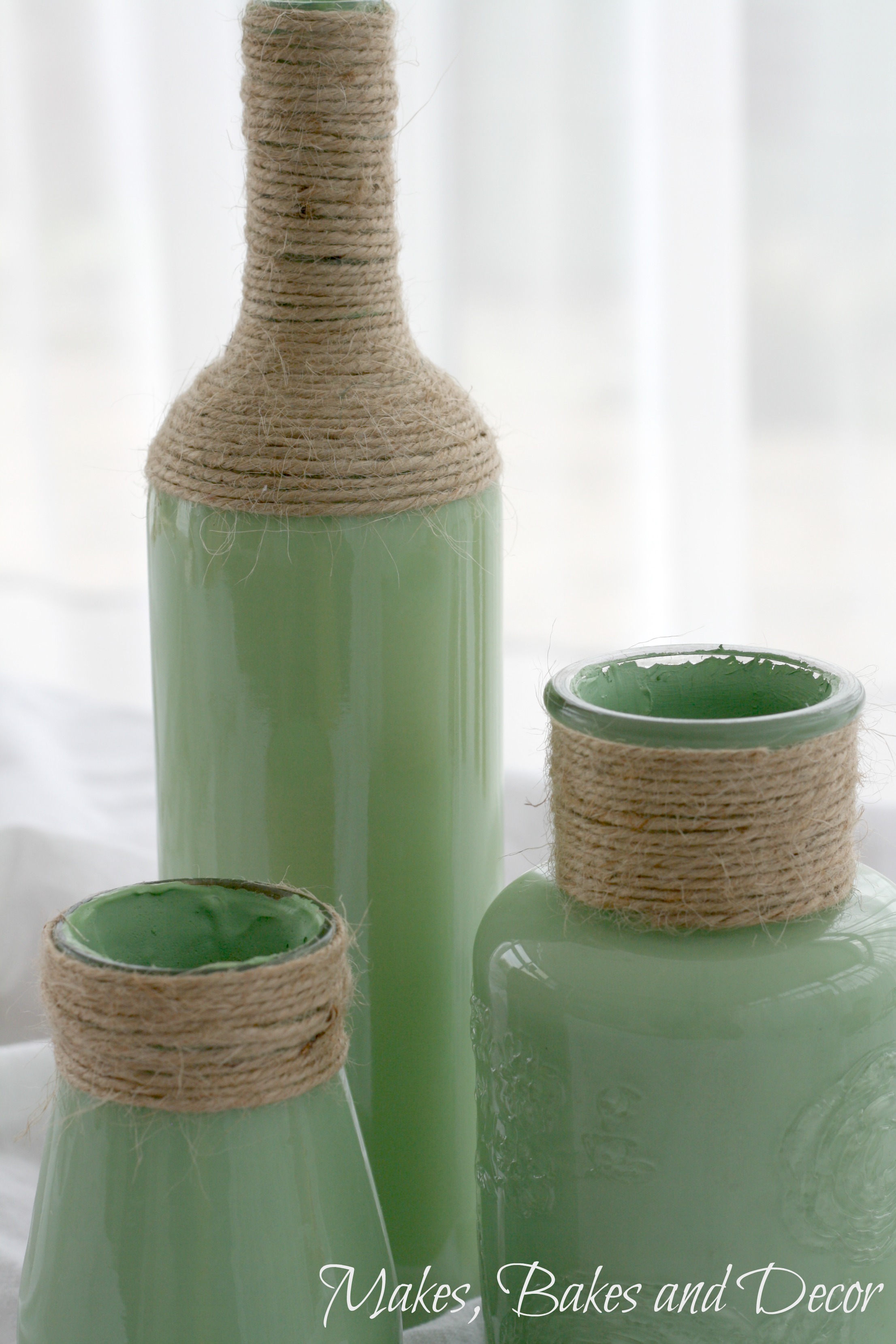 Painted Glass Bottles