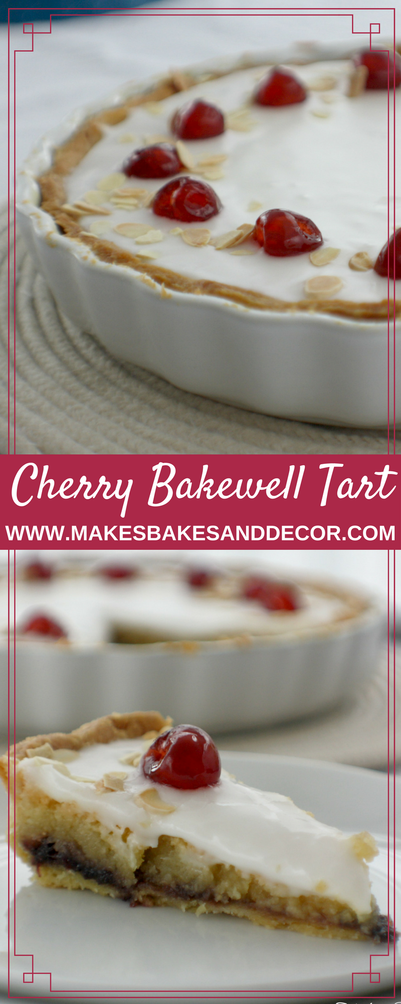 cherry bakewell tart