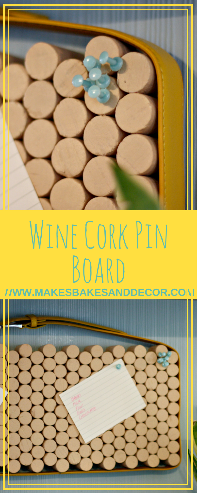 wine cork pin board
