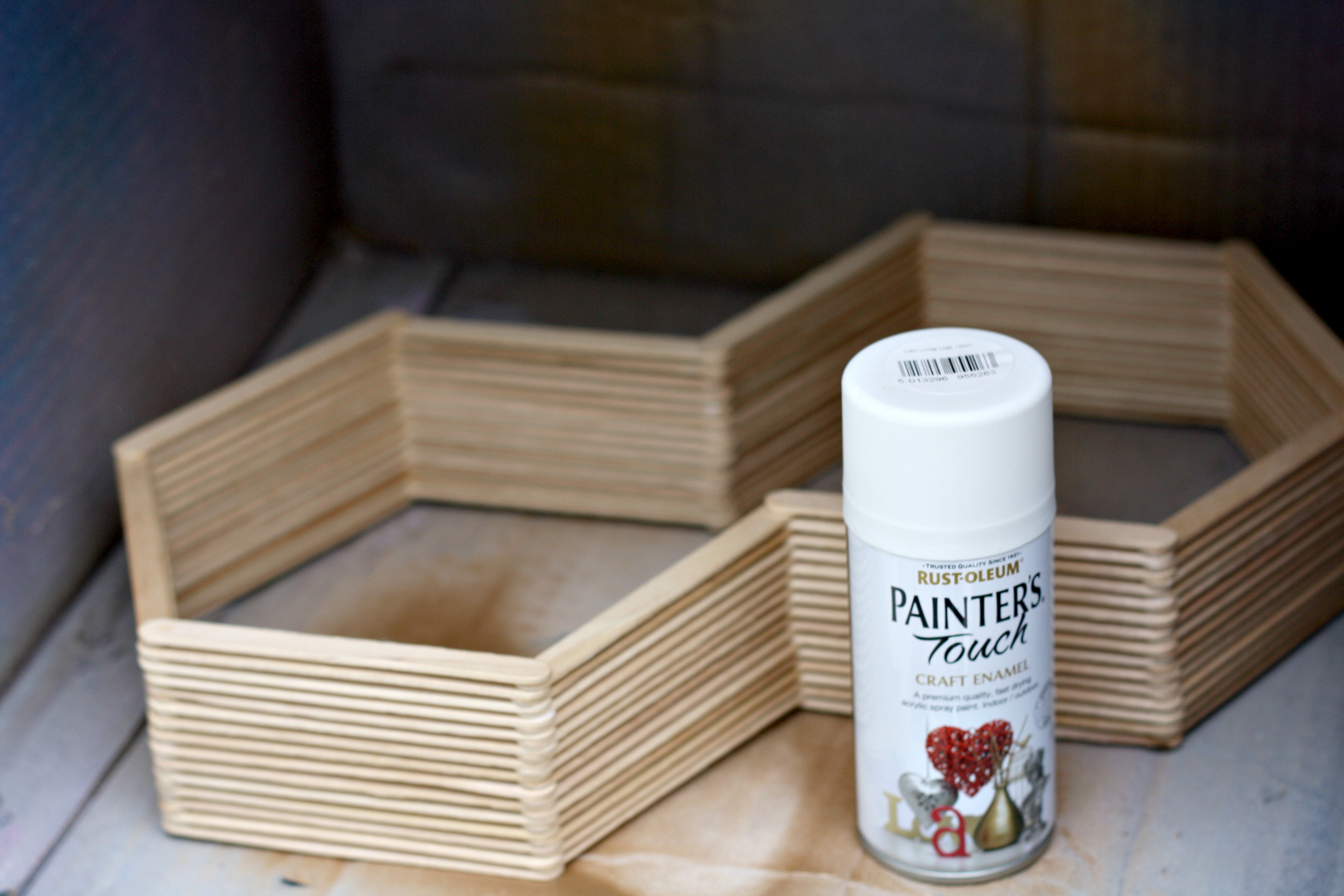 Art of DIY: Make your own decorative popsicle stick display shelves