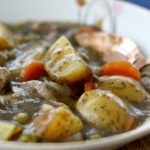 slow cooker minted lamb stew