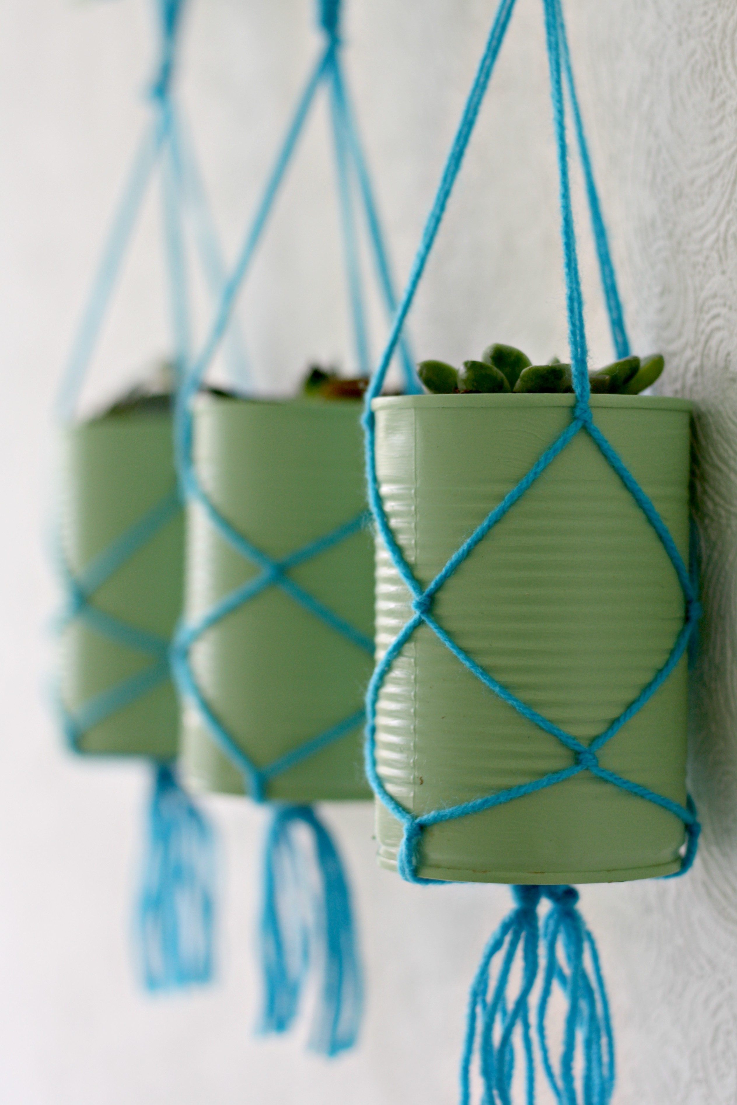 Tin Can Hanging Planters - Makes, Bakes and Decor