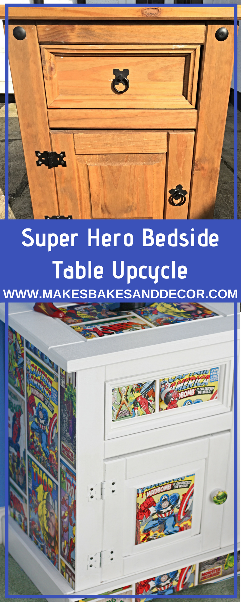 super hero bedside table