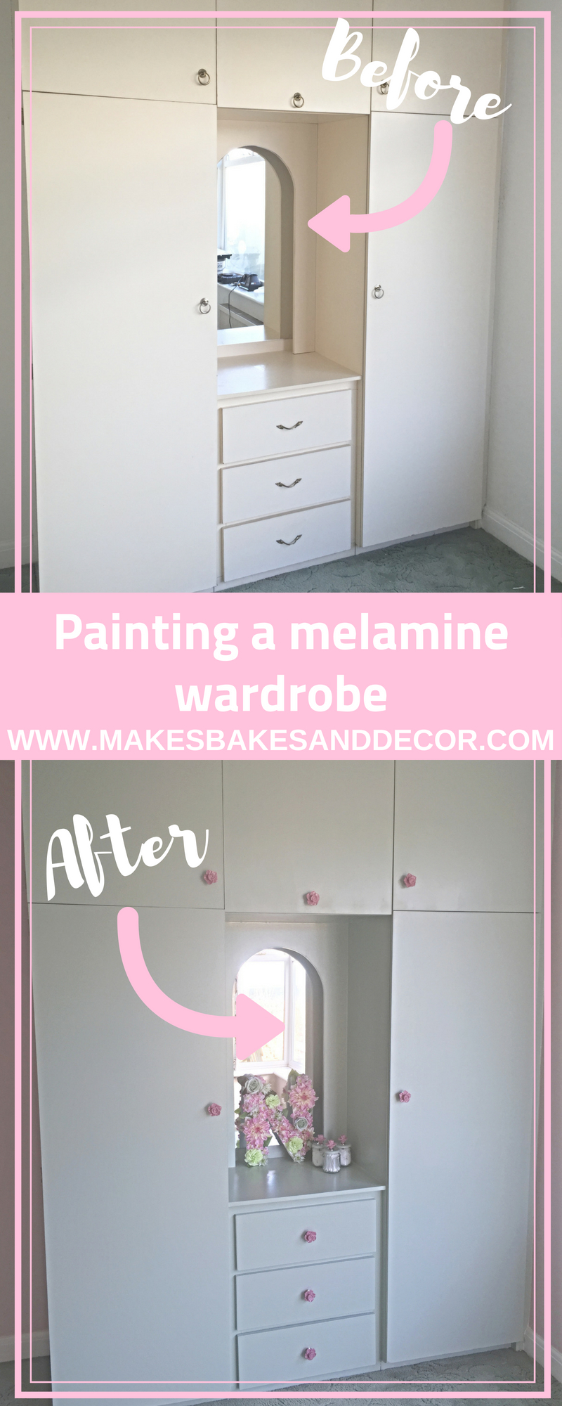 Melamine built deals in wardrobes