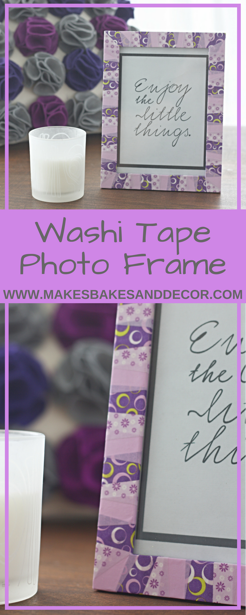 We Read!: DIY: Washi Tape Photo Frame