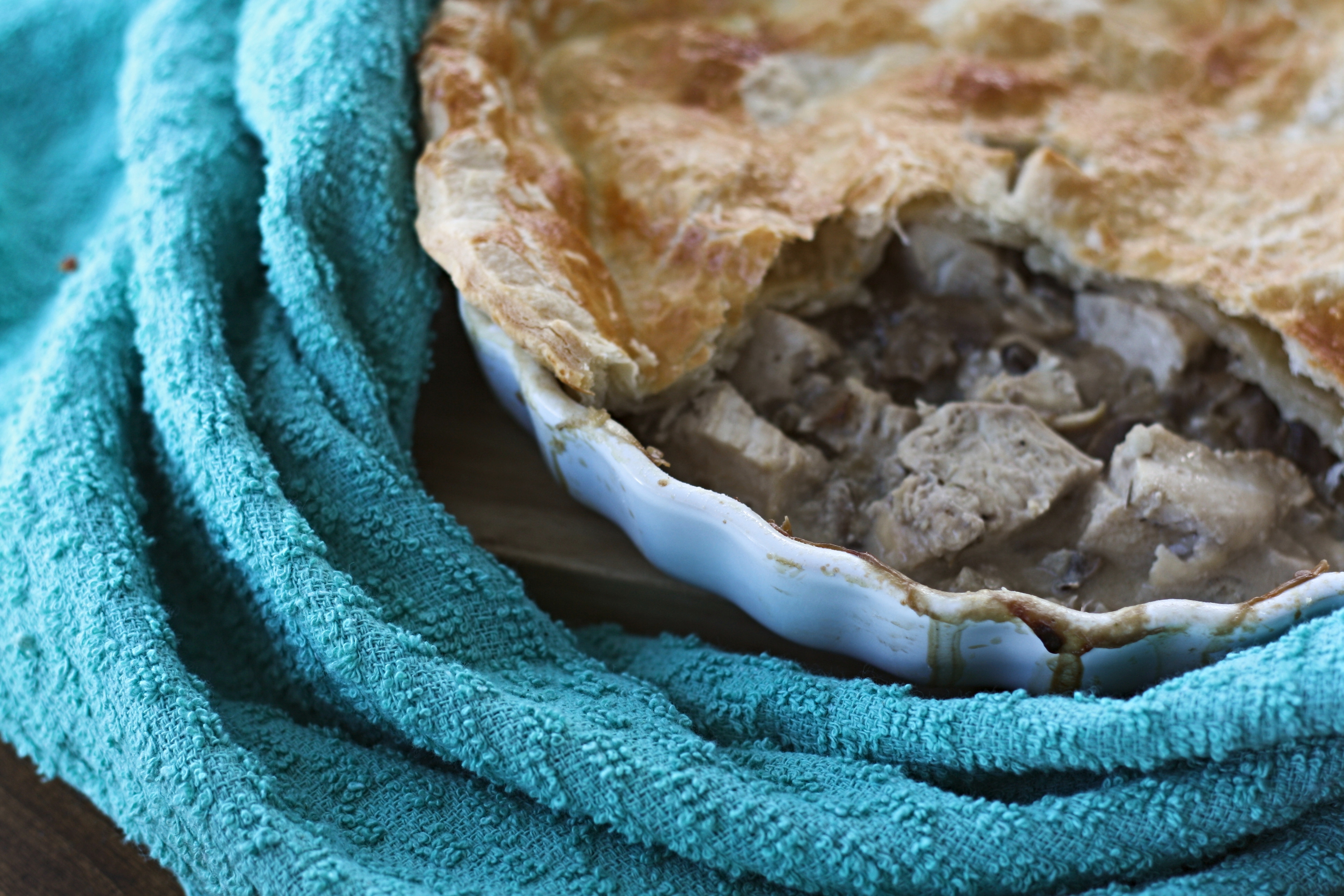 chicken and mushroom pie