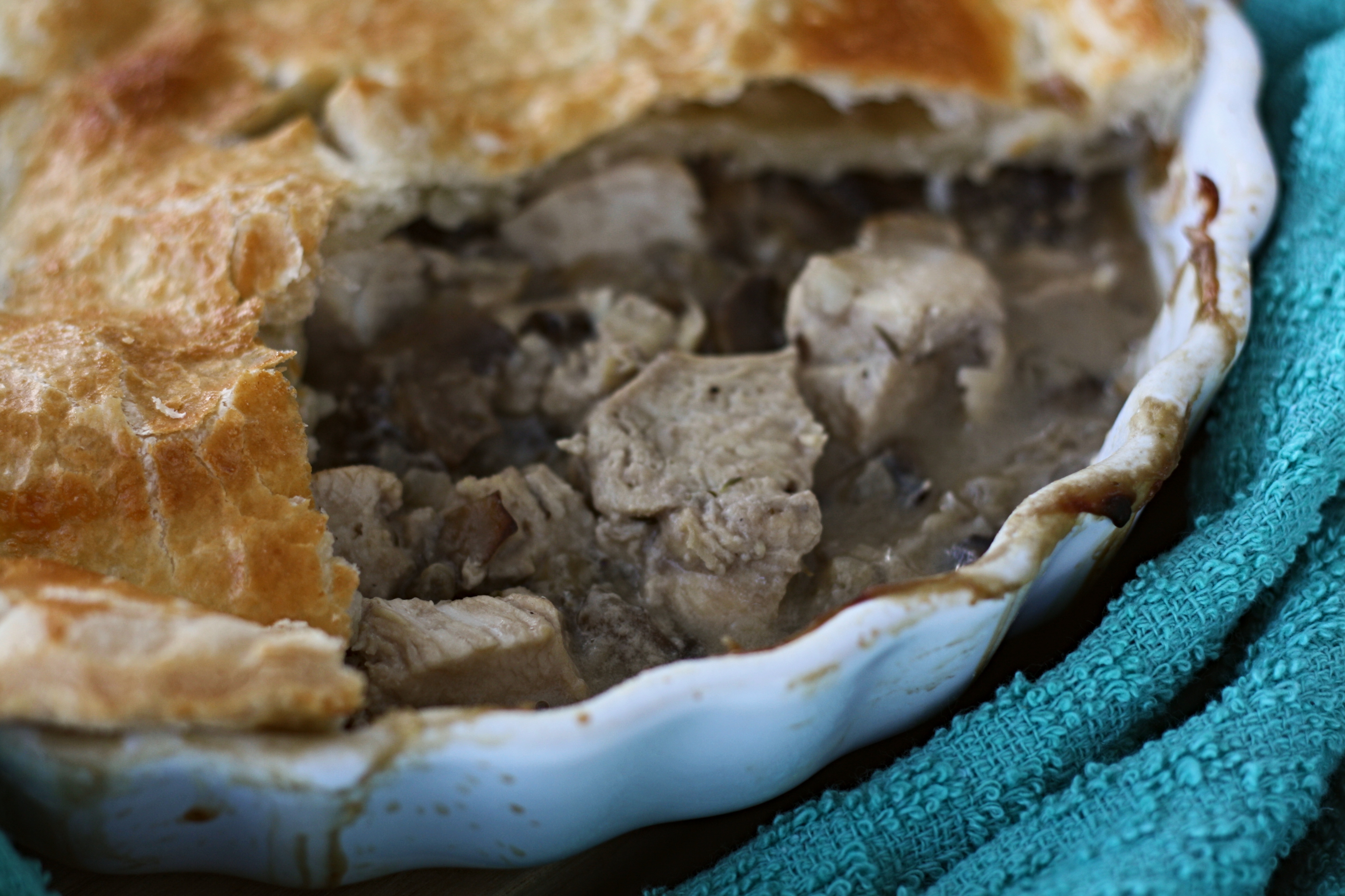 chicken and mushroom pie