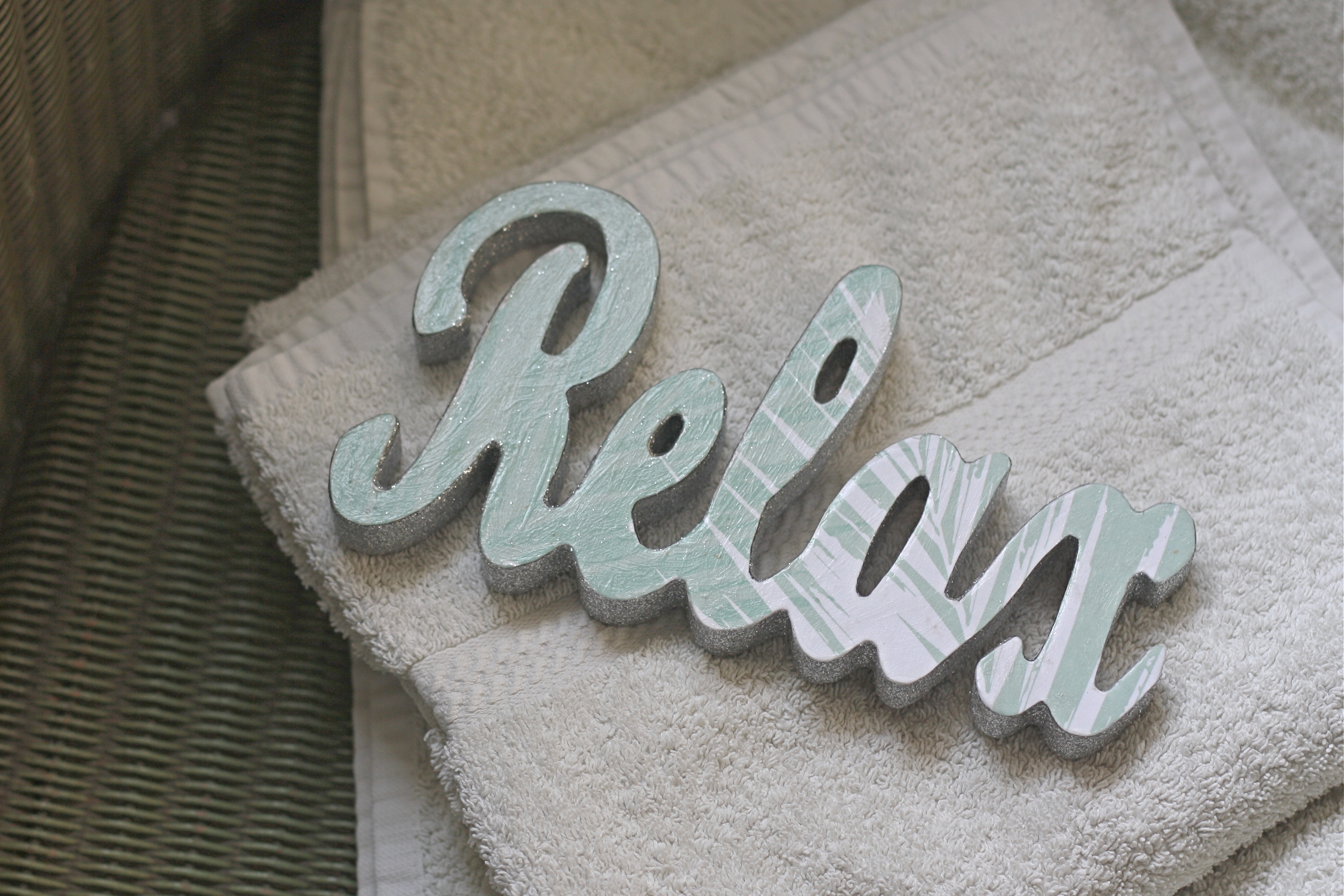 Relax Bathroom Sign