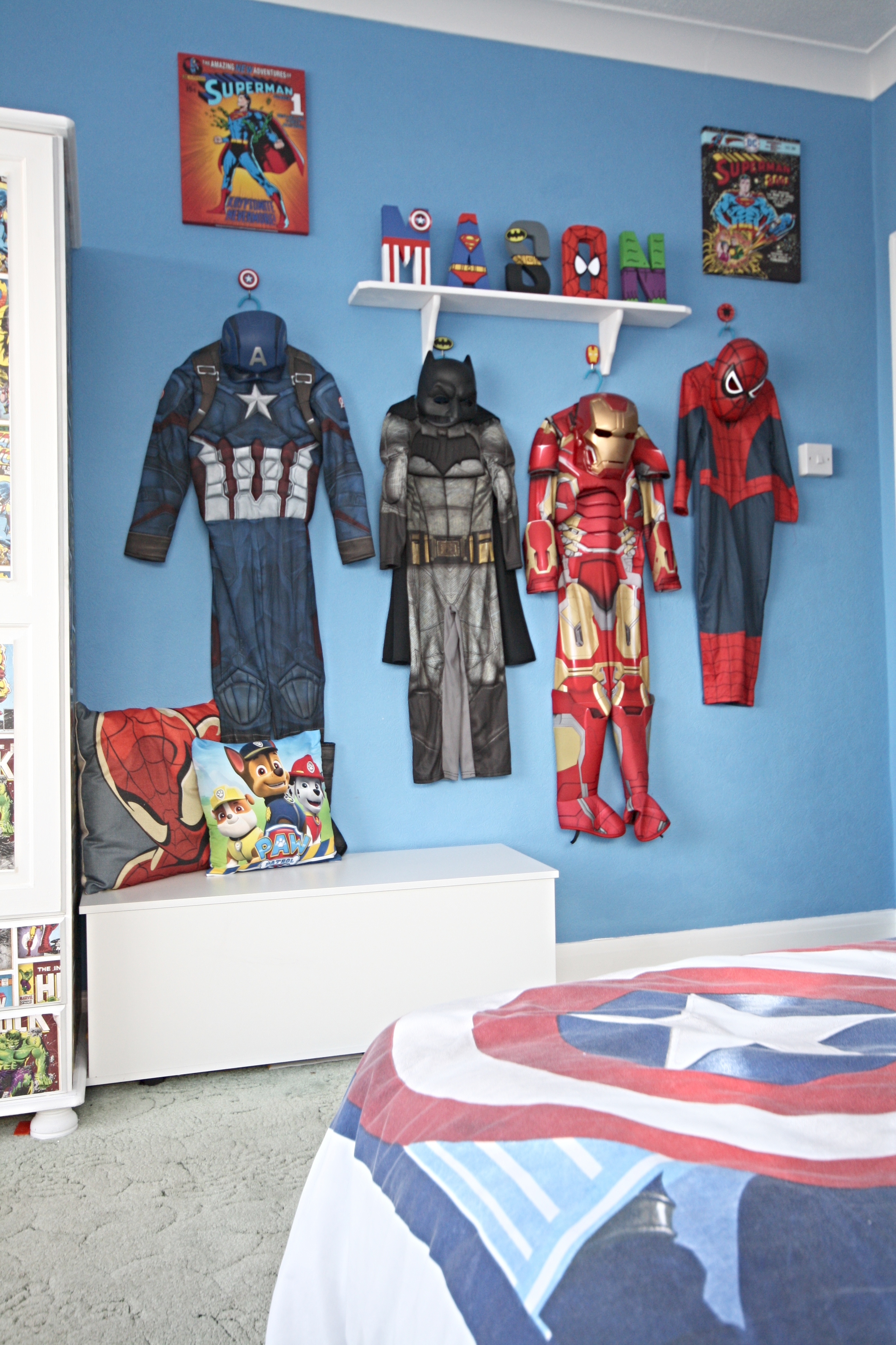 Superhero discount coat hooks