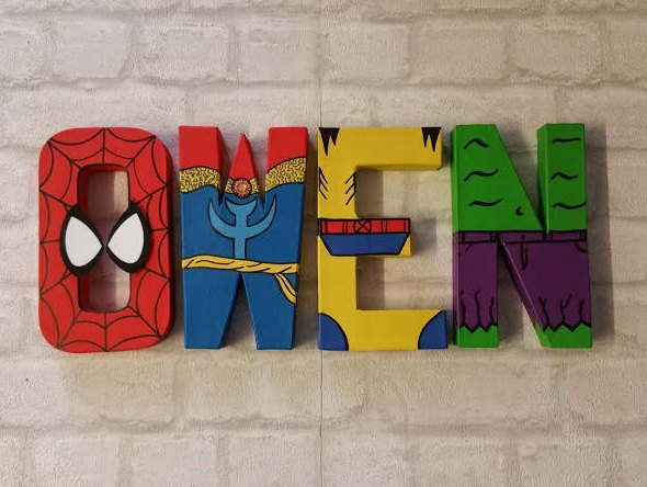 personalised superhero letters