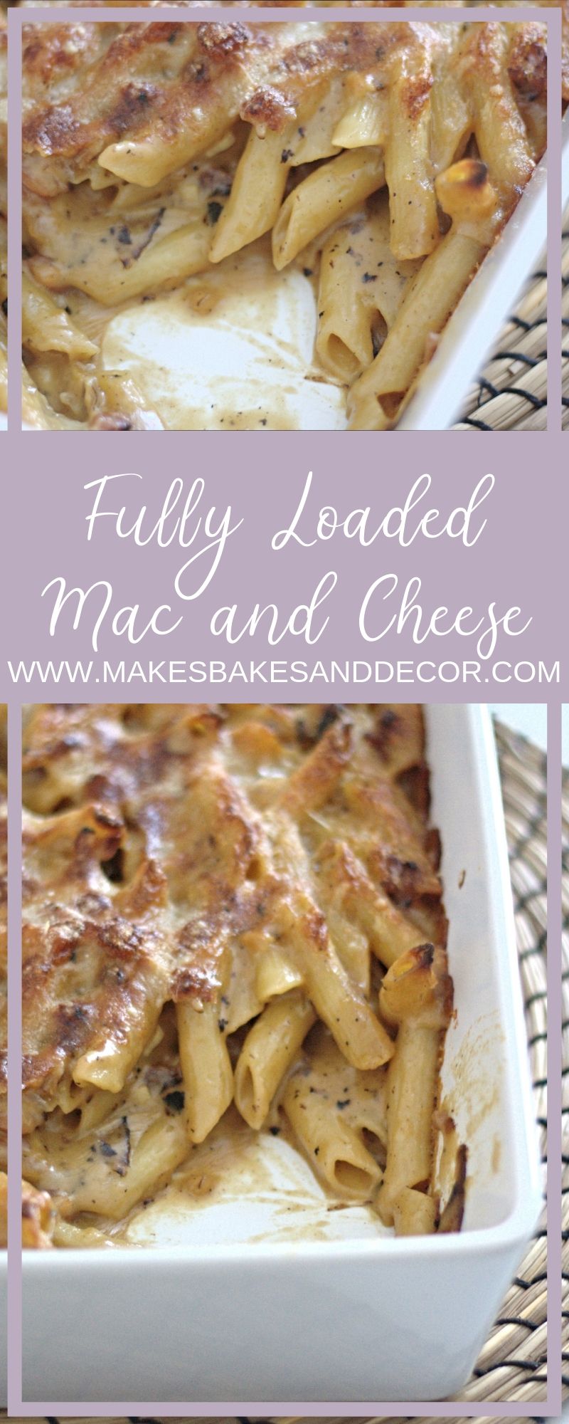 fully loaded mac and cheese pin