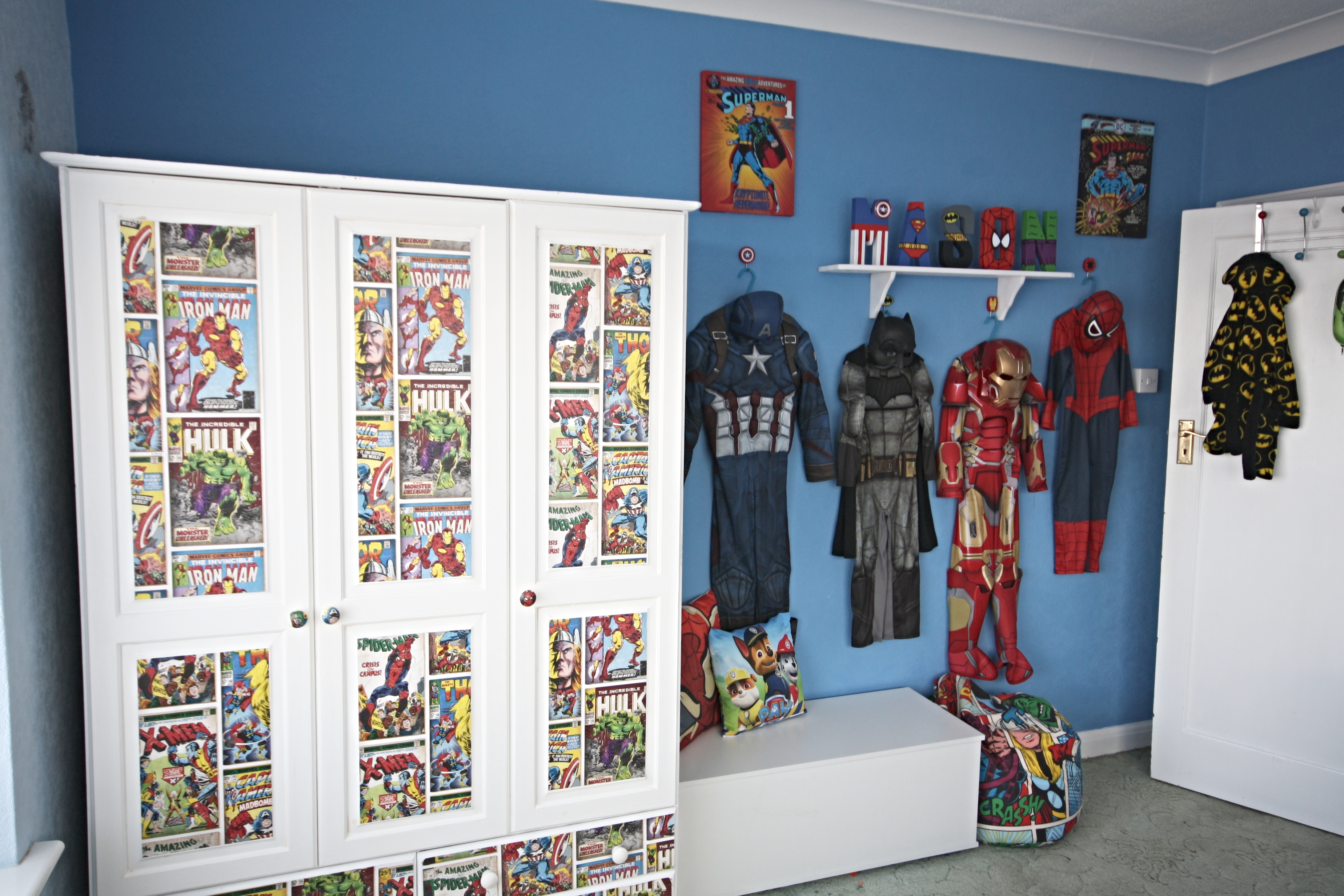 superhero bedroom reveal