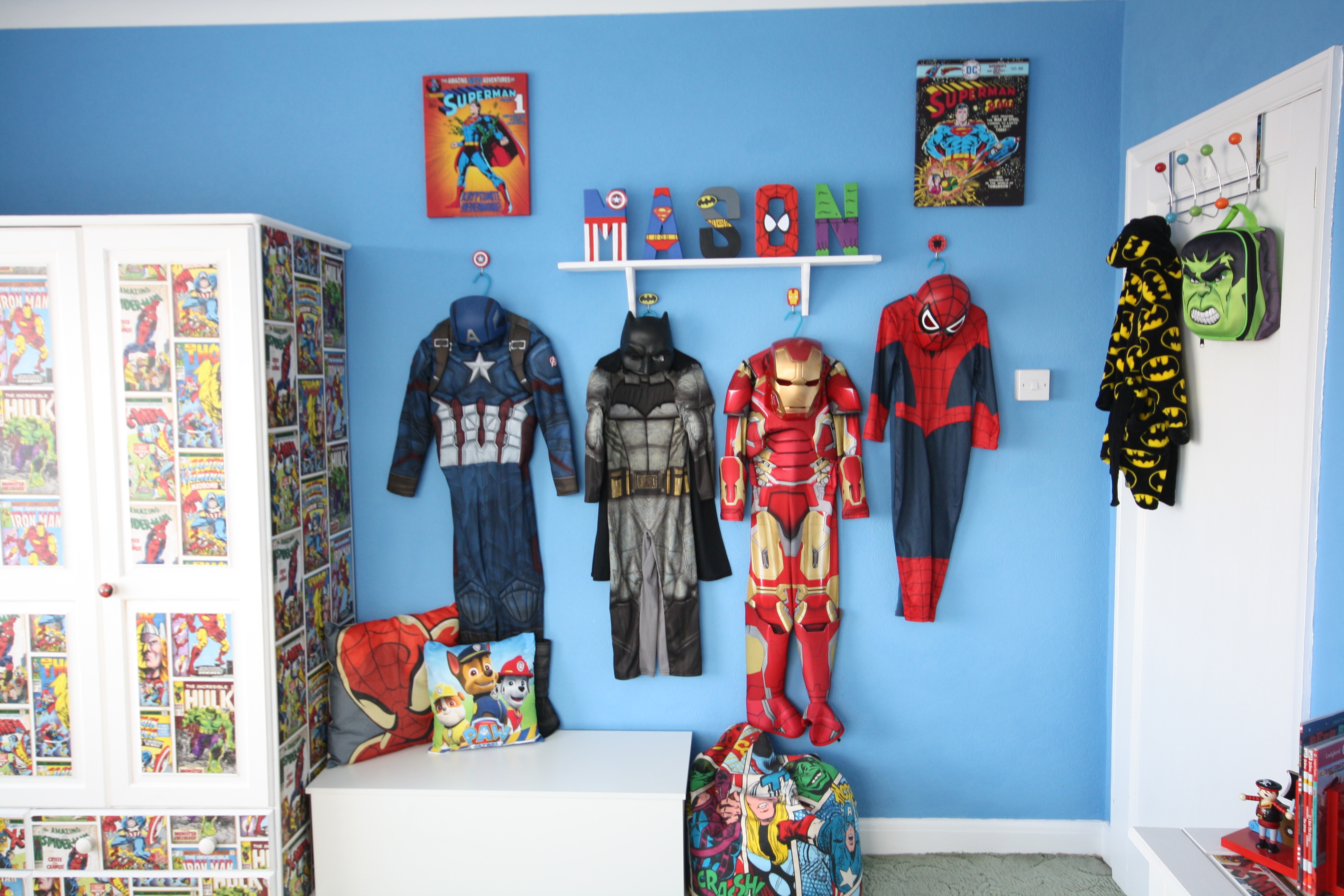 superhero bedroom reveal