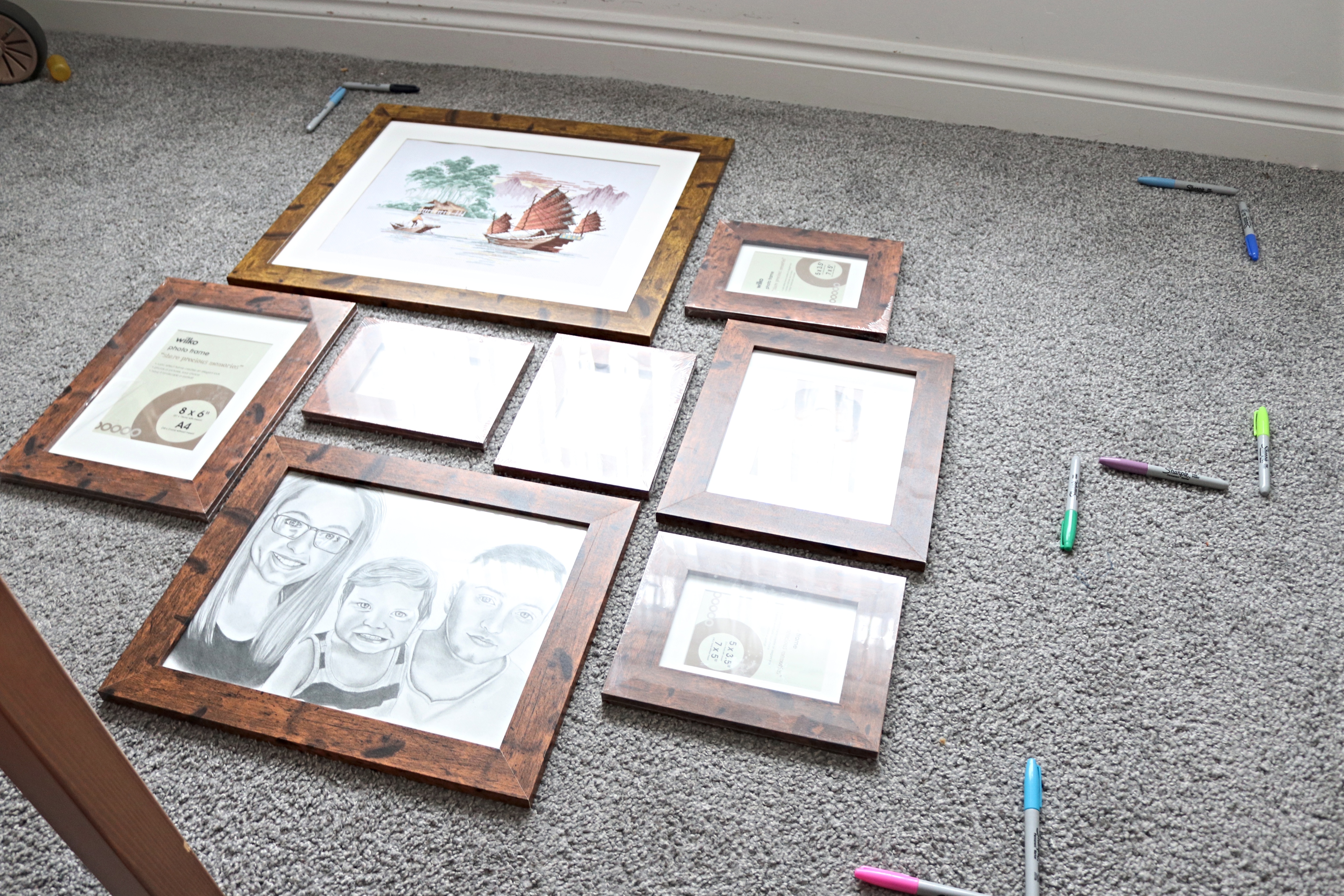 how to plan and hang a gallery wall