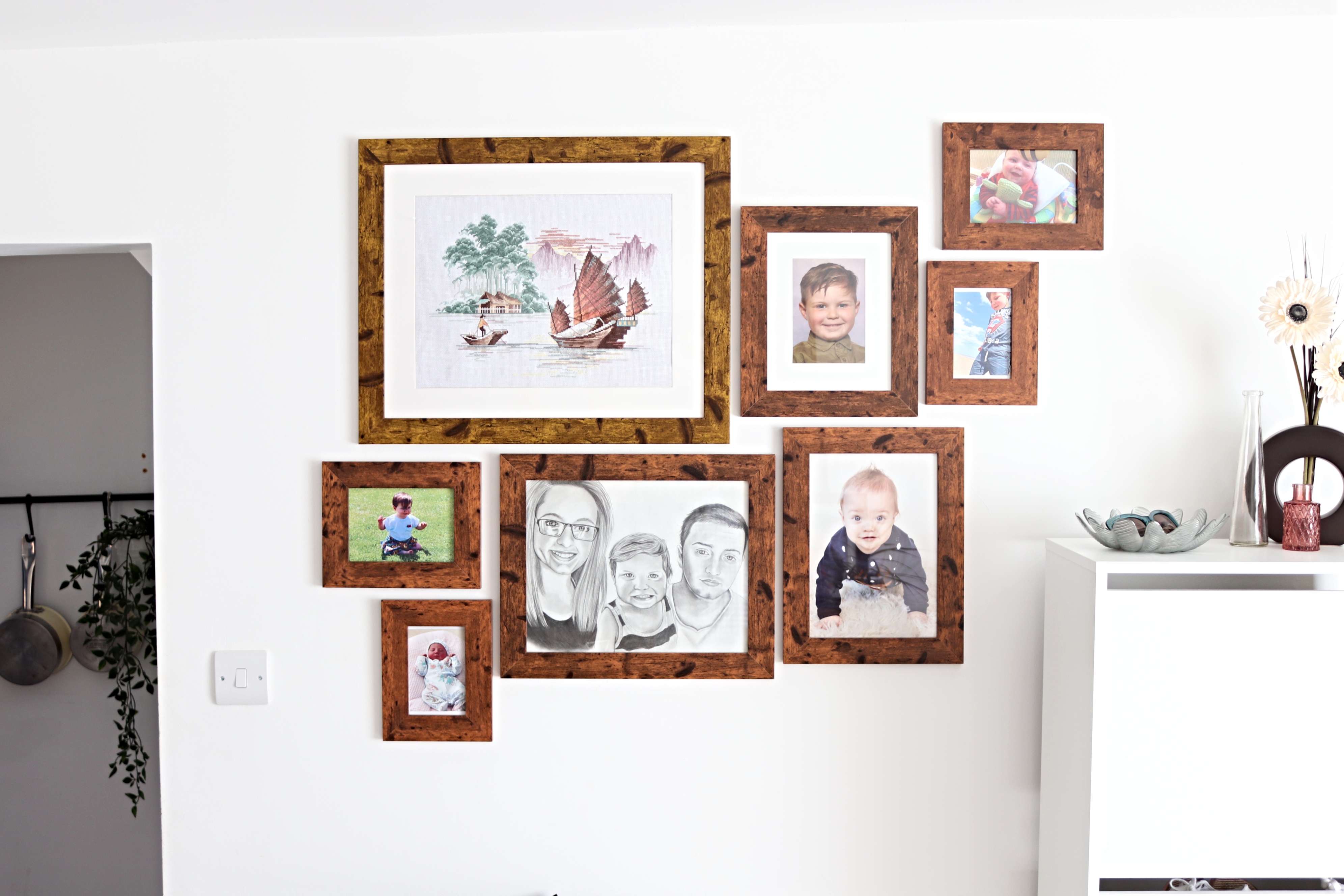 how to plan and hang a gallery wall