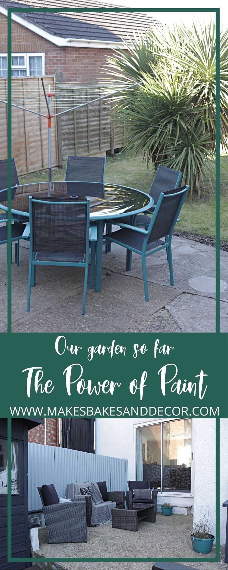 Our Garden so far - the power of paint pin