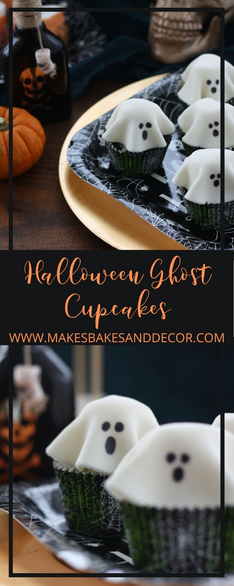 halloween ghost cupcakes