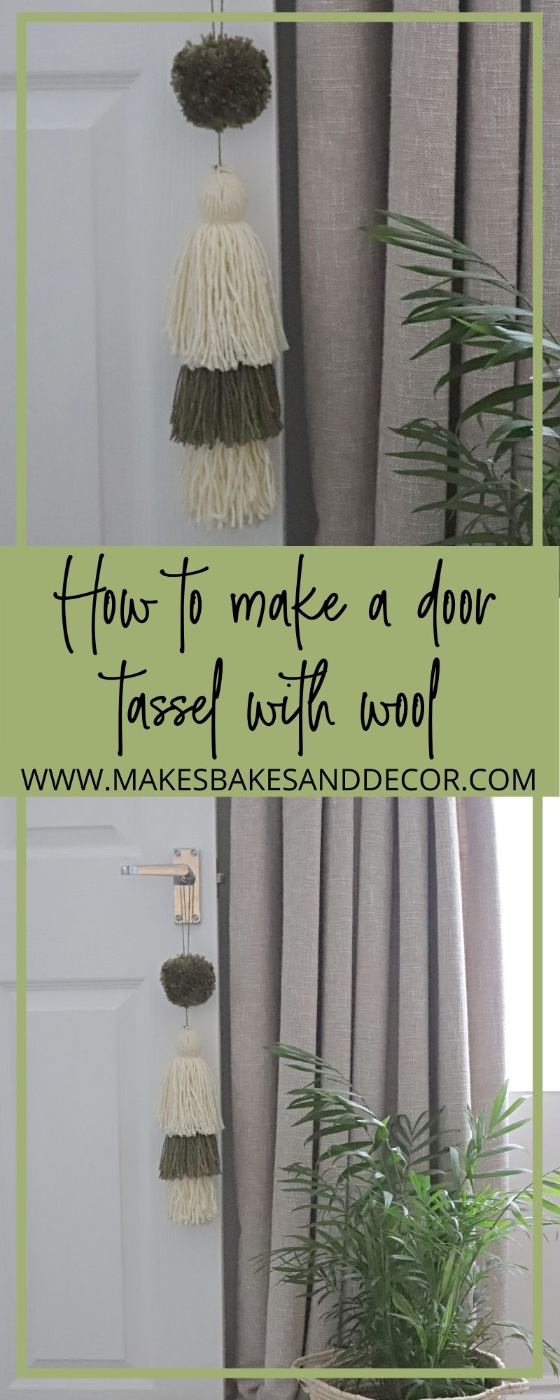 how to make a door tassel from wool