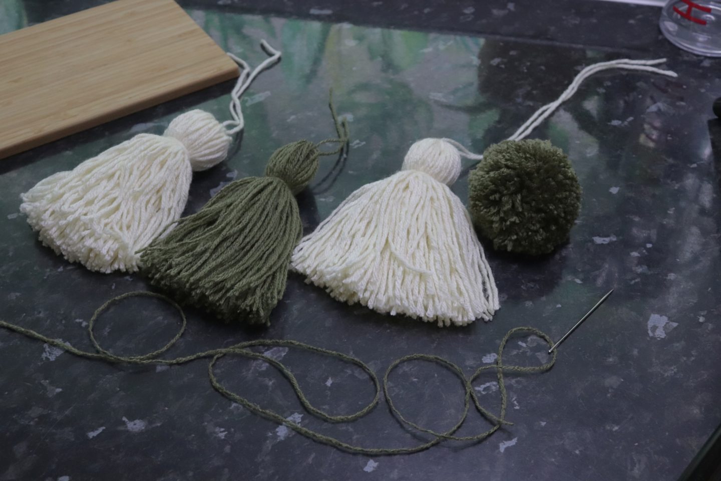 how to make a door tassel from wool