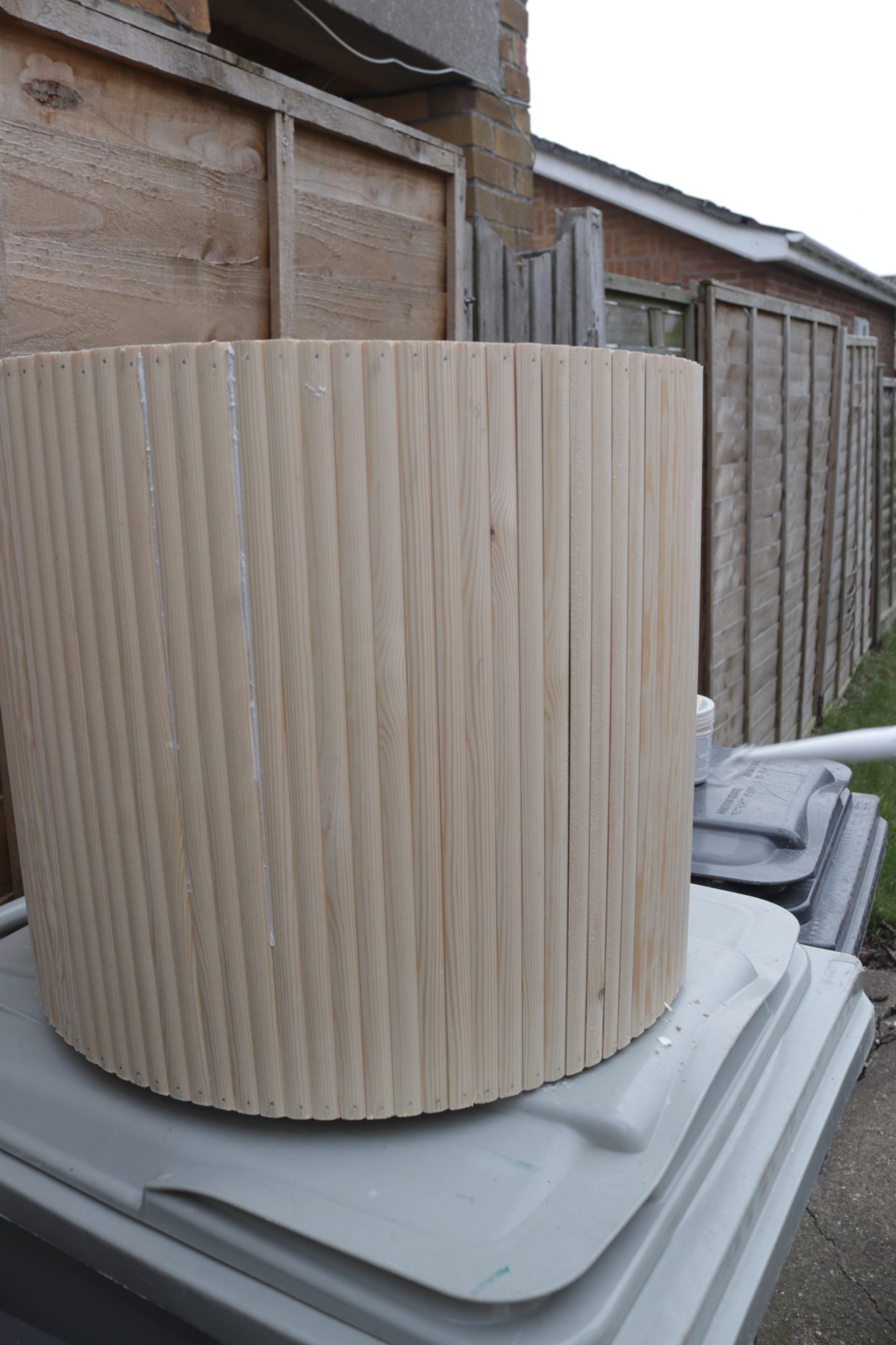 fluted coffee table diy