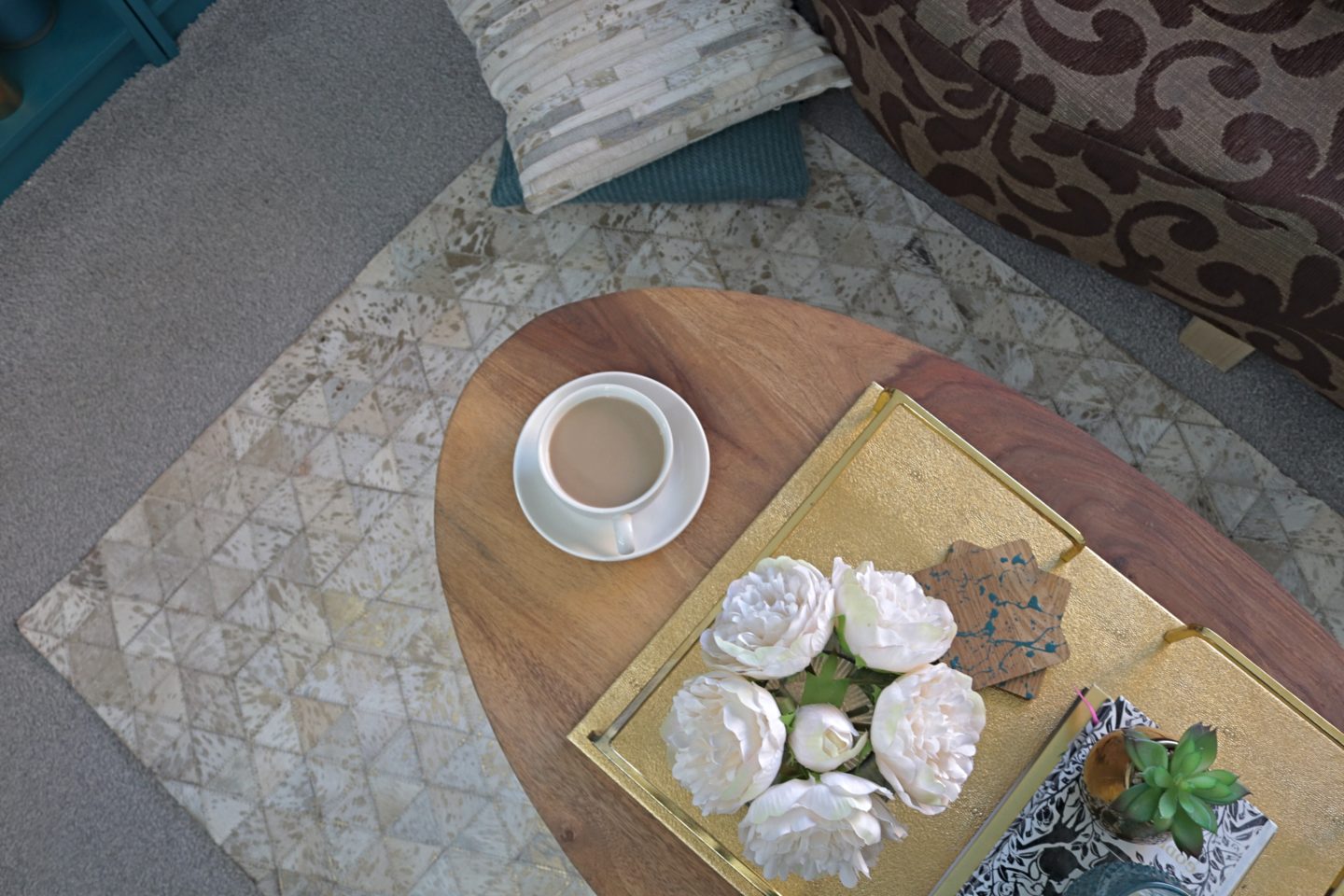 fluted coffee table diy