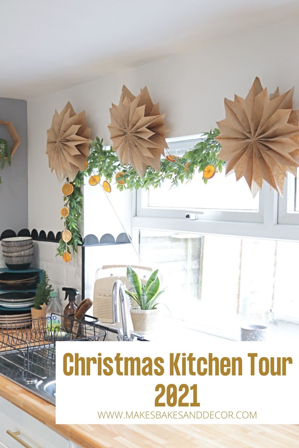 Christmas kitchen tour 2021 pin