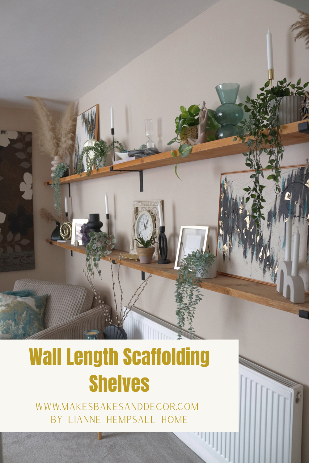 WALL length scaffolding shelves
