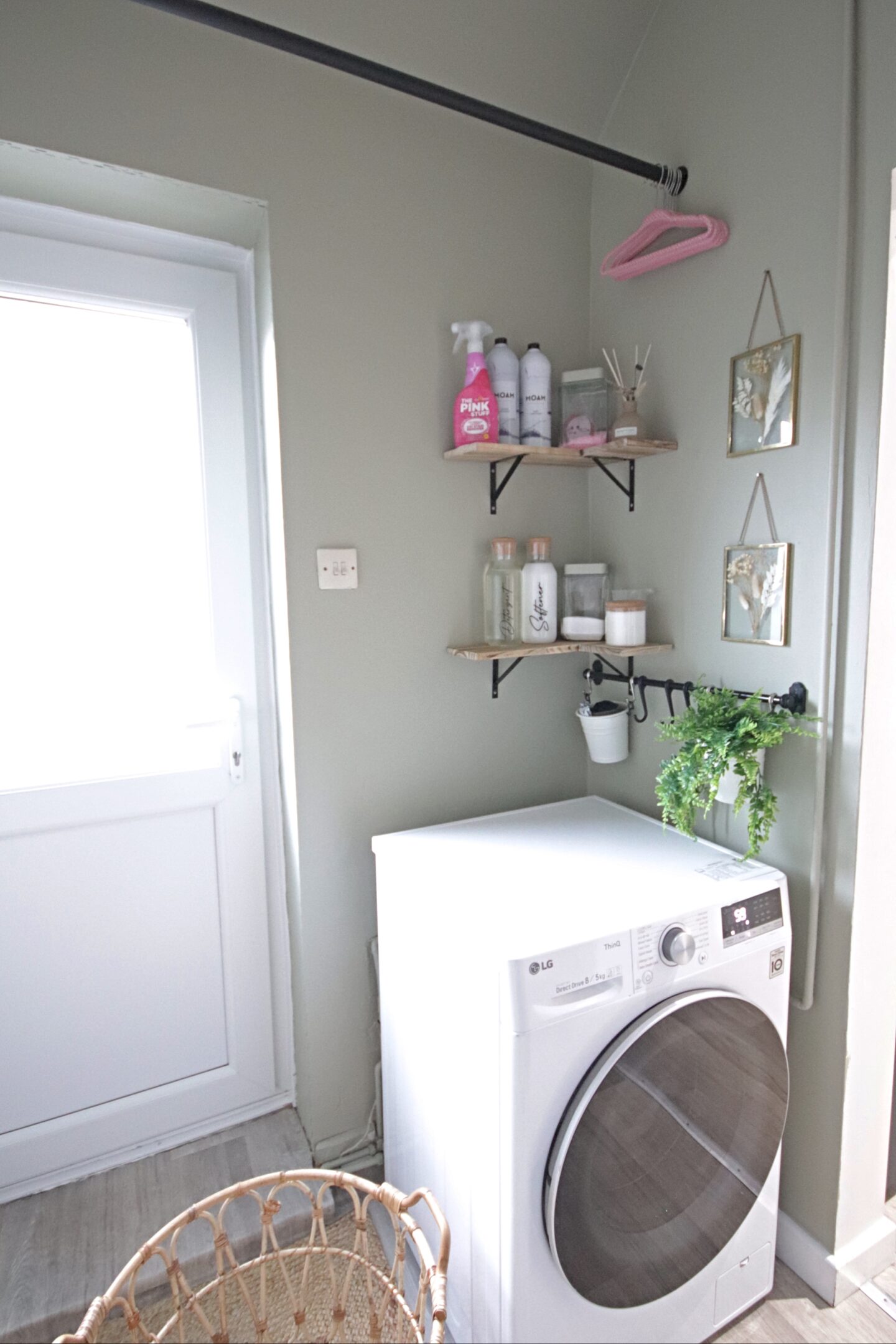 Green Laundry Room Makeover