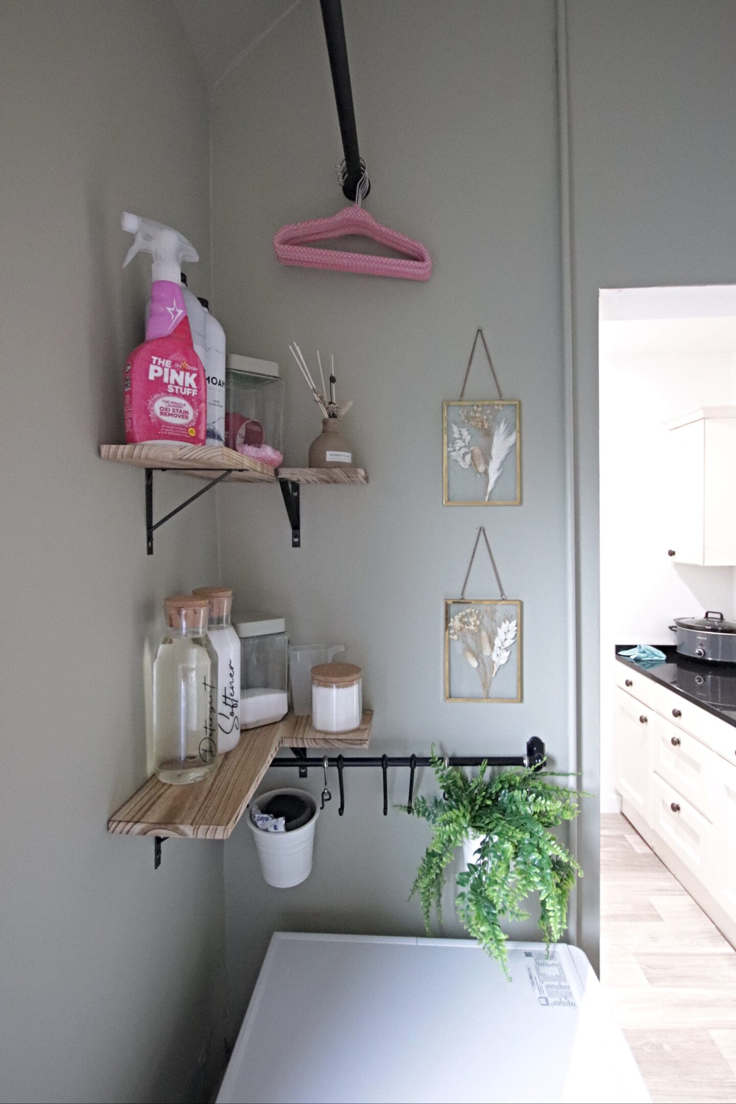 Green Laundry Room Makeover