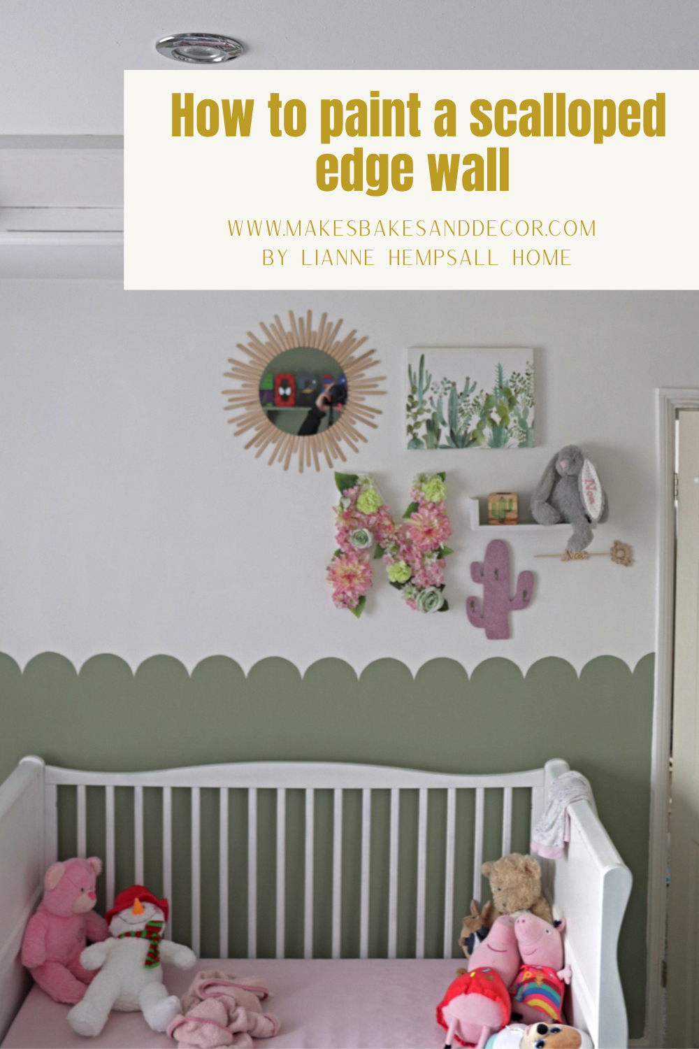 how to paint a scalloped edge wall
