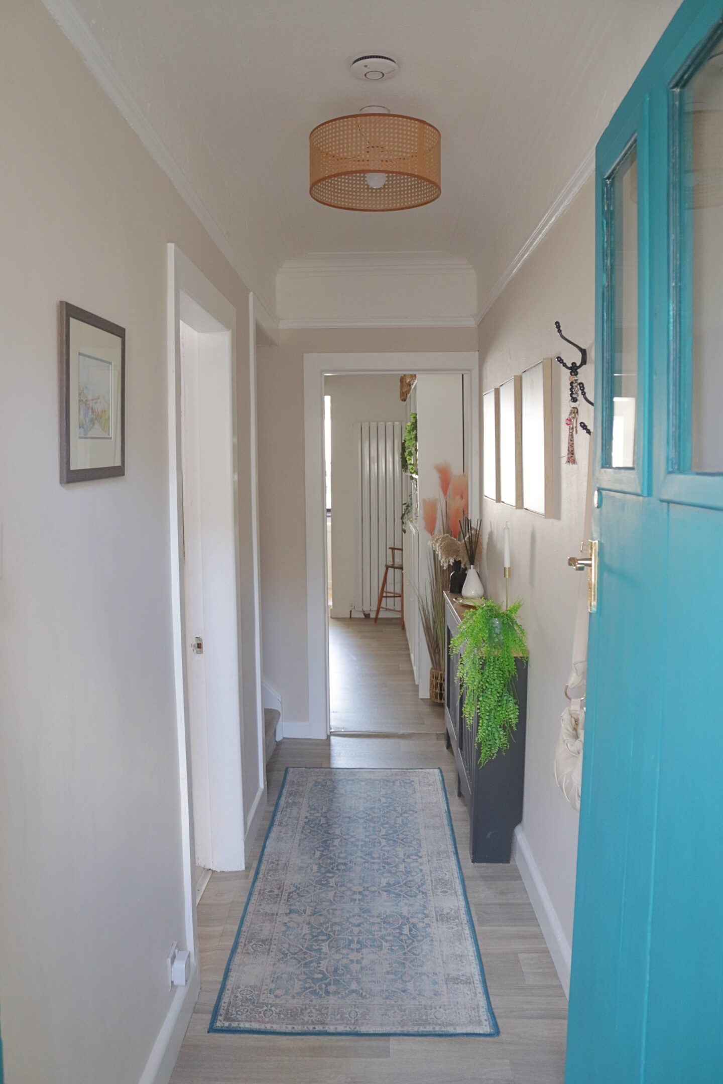 bright and neutral hallway