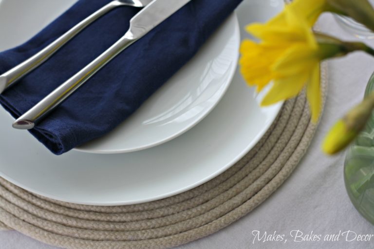 Coiled Rope Placemats - Makes, Bakes and Decor