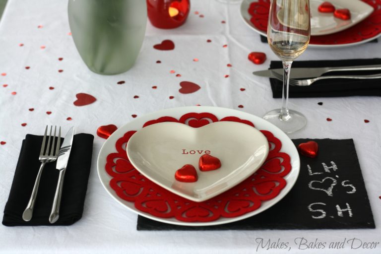 Romantic Table for Two - Makes, Bakes and Decor