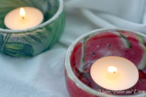 mod podge tea light holders