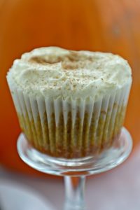 pumpkin cupcakes with cream cheese frosting