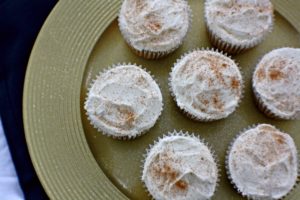 pumpkin cupcakes with cream cheese frosting