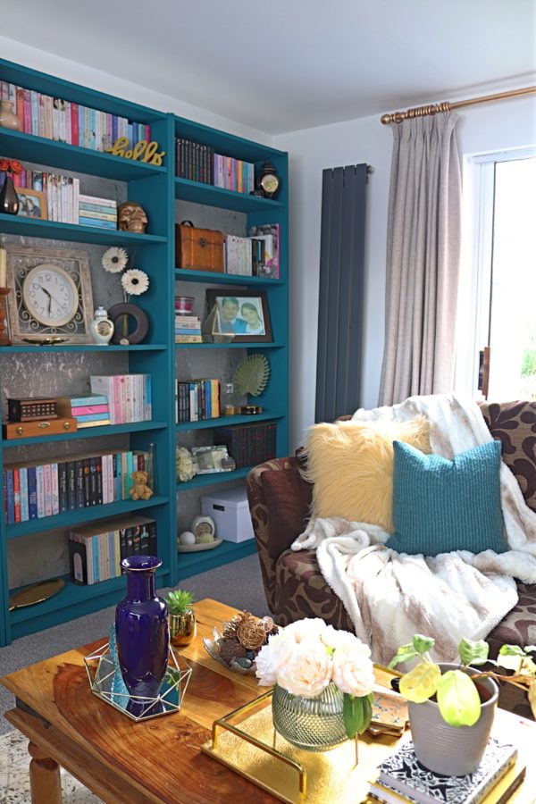 Ikea Billy Bookcase Hack for our Living Room - Makes, Bakes and Decor